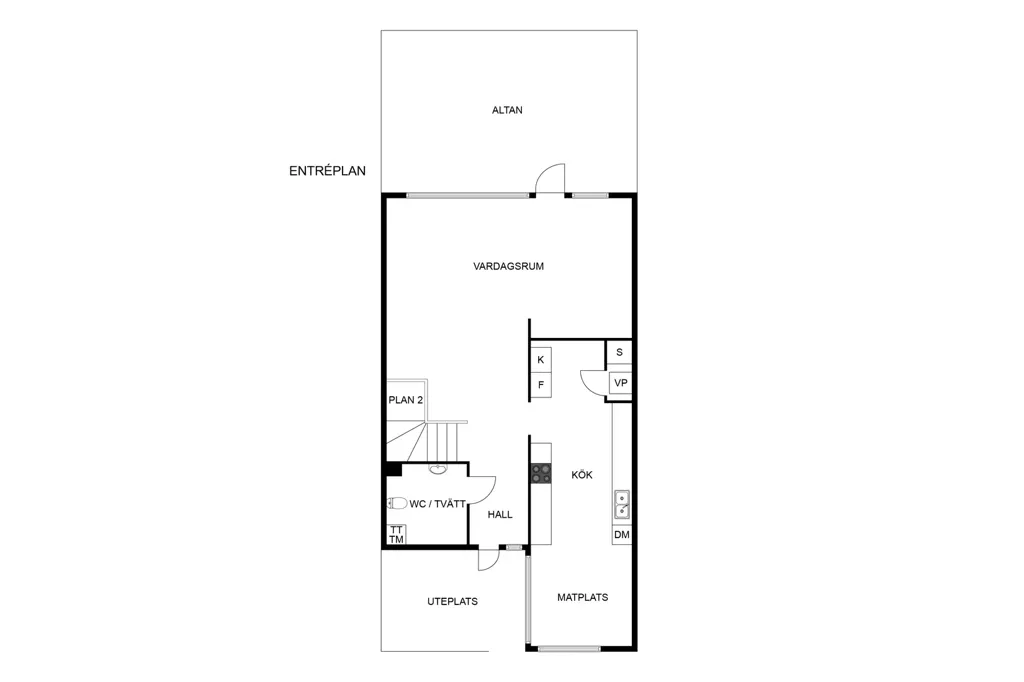 Plaan - Apartment with Garden in Bigården