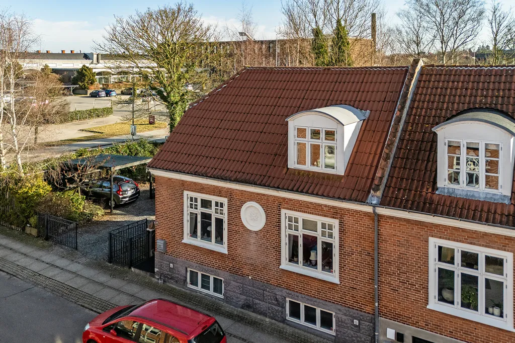 Vue aérienne - Maison 4 pièces à Horsens