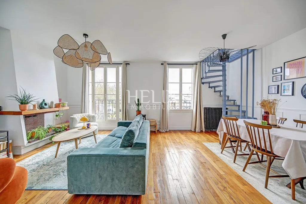 Séjour - Appartement de Charme avec Jardin à Le Pecq