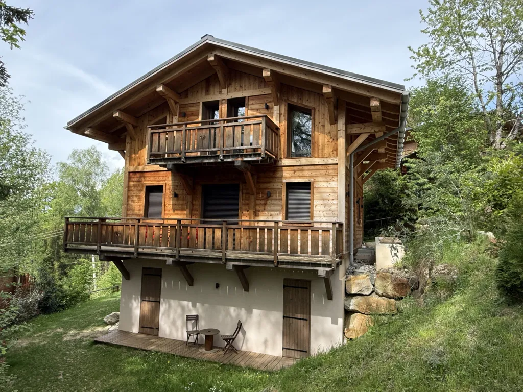 Õhuvaade - Alpine Chalet with Aravis View in Combloux