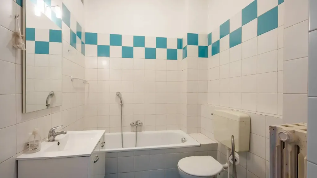 Bathrooms - Liberty Style Apartment with Bow Window in Turin