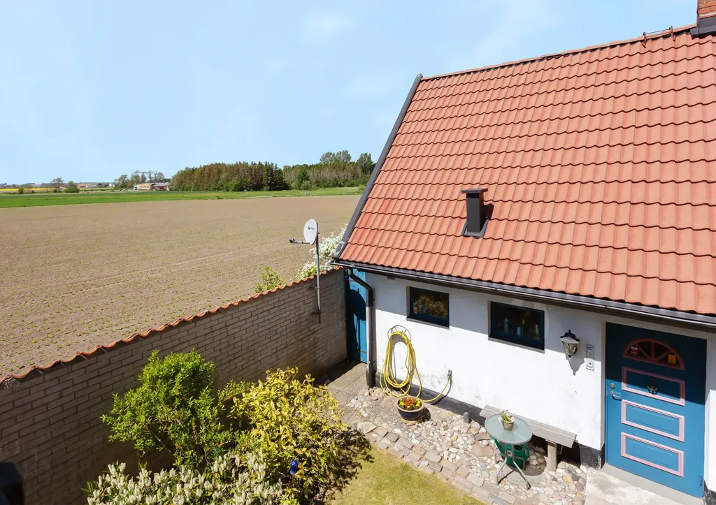 Vue aérienne - Charming Longhouse with Garden in Scania