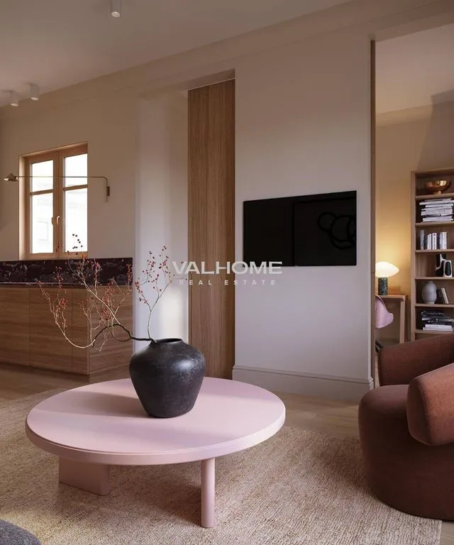 Living Room - Luxury Apartment with Double Orientation in Barcelona