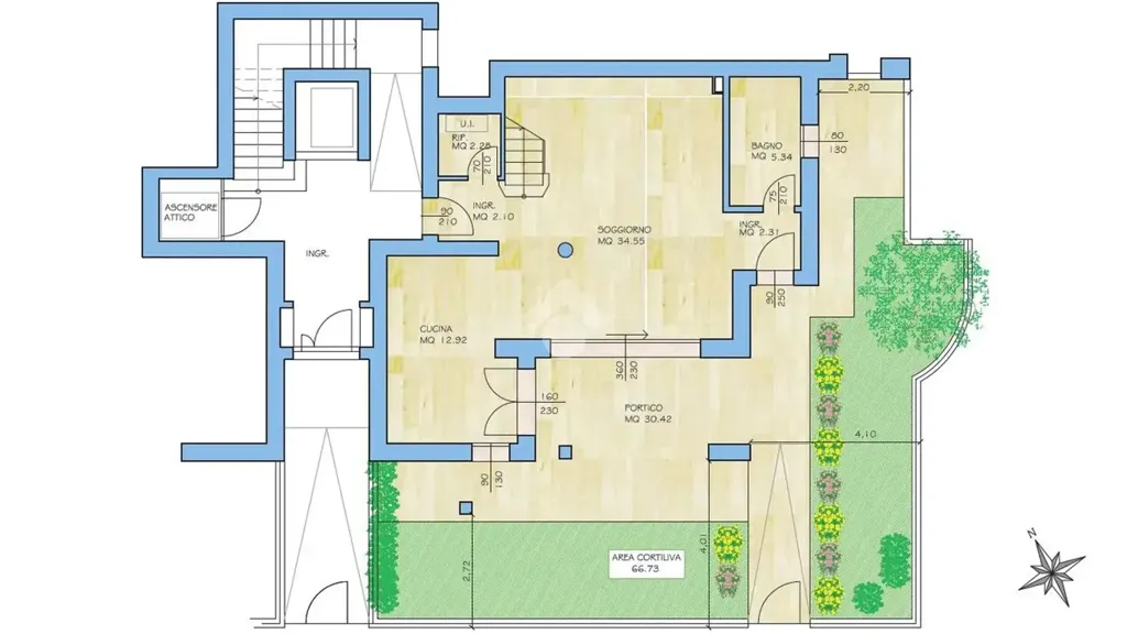 Floor Plan - New Maisonette with Private Garden in Scandiano