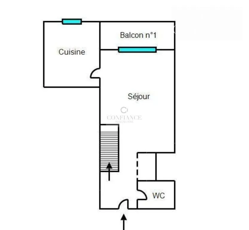 Planimetria - Chalet-Style Flat with Terraces in Auron