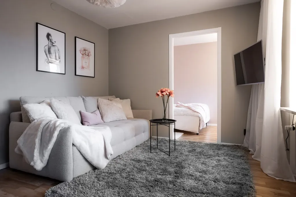 Séjour - Efficient Studio Flat with Balcony in Kvarnberget