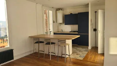 Cucina - Meubled 3-Piece Flat with Balcony in Meudon