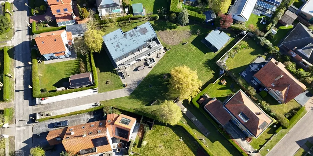Vue aérienne - Maison avec Grand Jardin à Bredene, Proche de la Mer