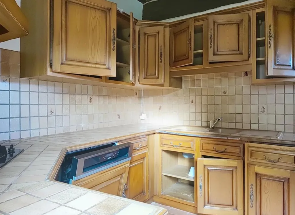 Cuisine - Maison en Pierre avec Piscine à Gageac-et-Rouillac