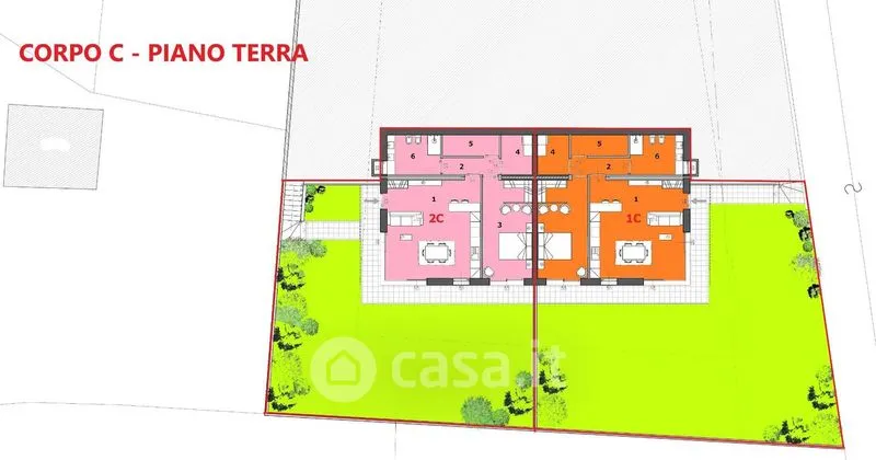 Plaan - Trilocale with Garden in Spiazzo