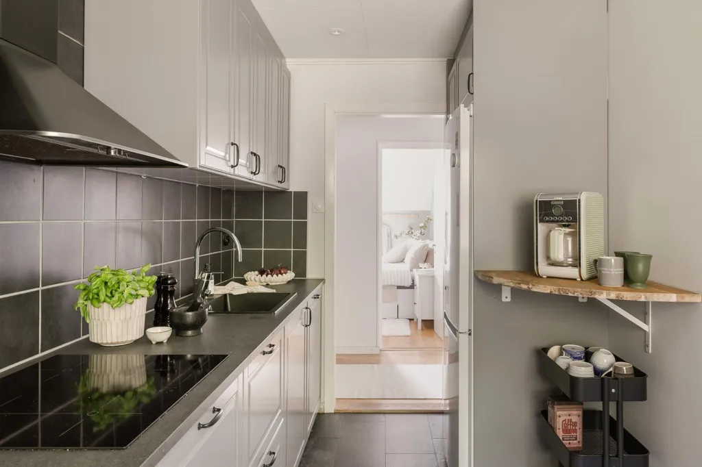 Köök - Apartment with Garden View in Surte