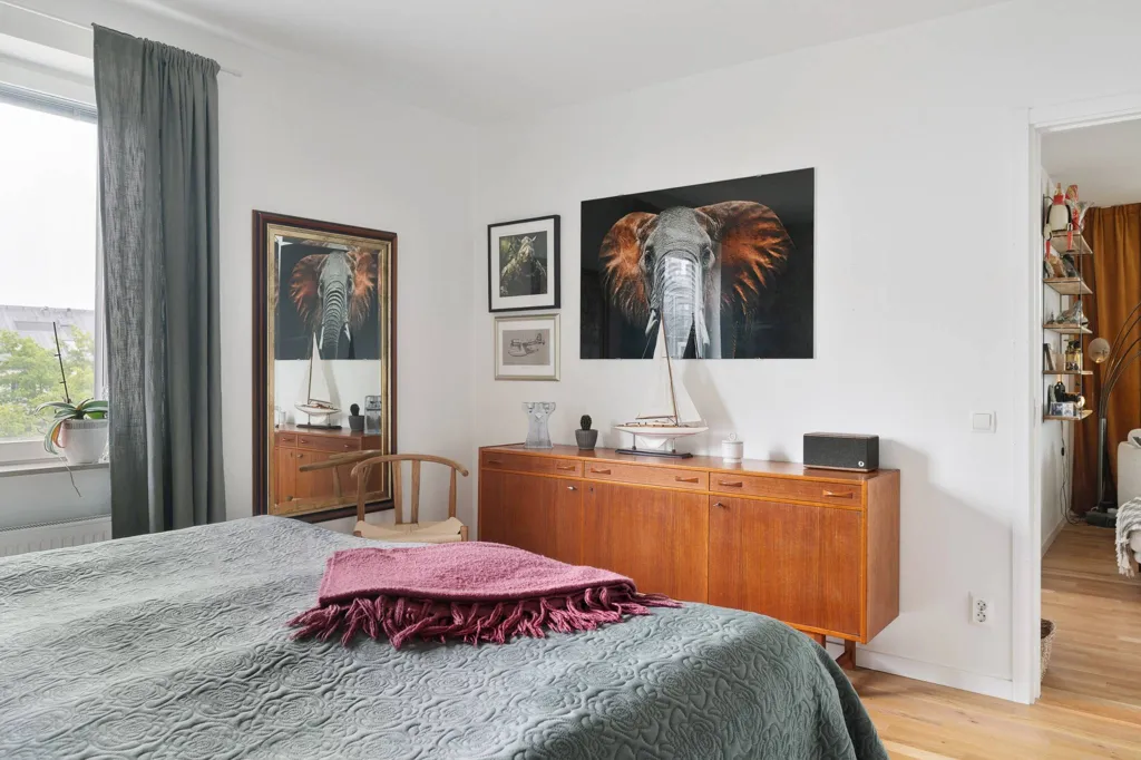 Camere da letto - Three-Bedroom Apartment with Balcony in Nyköping