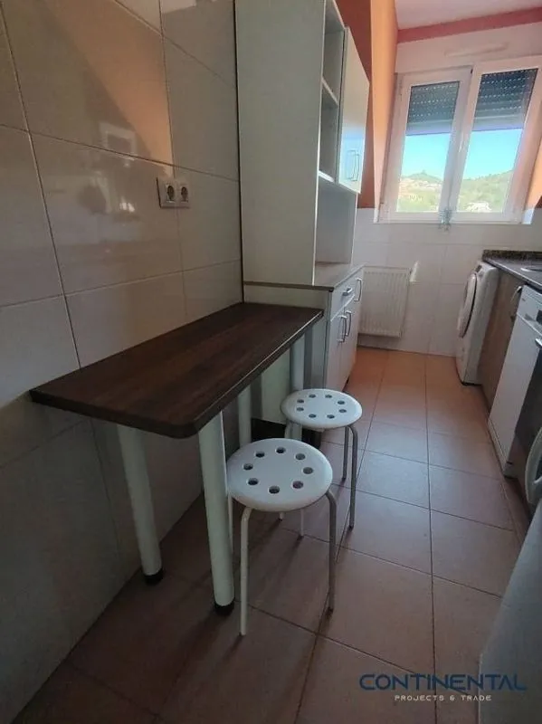 Köök - Modern Penthouse with Balcony in Sama de Langreo