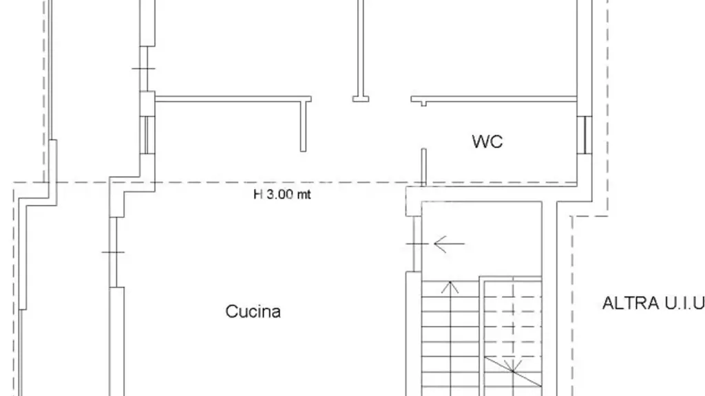 Floor Plan - Mansarded House with Balcony in Villaricca