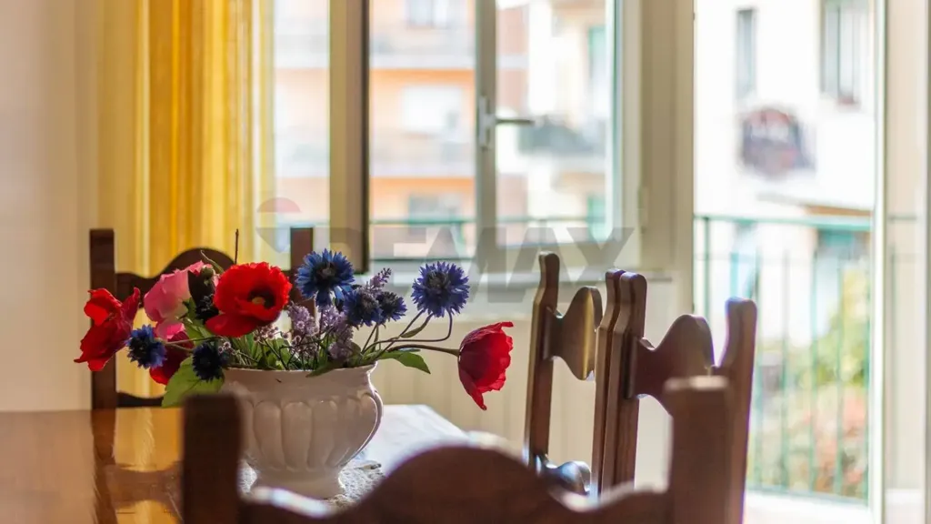 Dining Room - Apartment with Balconies in Cappuccini, Viterbo