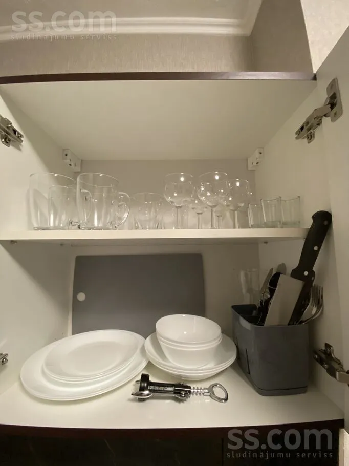 Cuisine - 1-Bedroom Apartment with Balcony in Krāslava