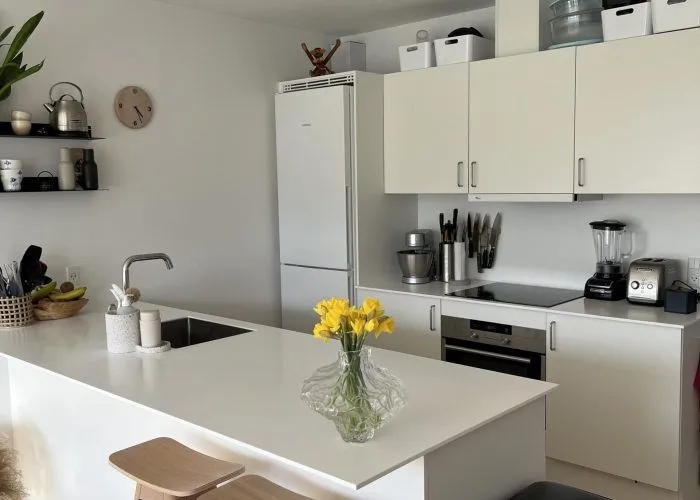 Kitchen - 3-Bedroom Apartment with Balcony in Hasselager