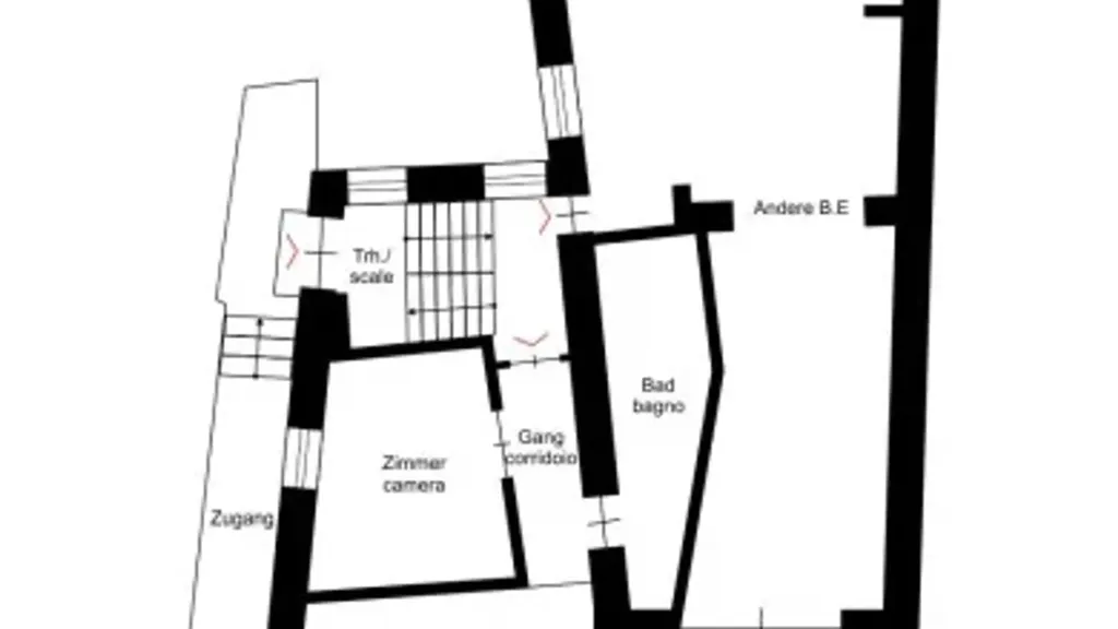 Floor Plan - Refurbished Apartment with Spa in Merano