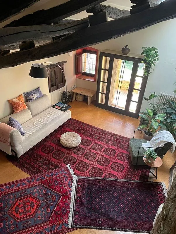 Séjour - Rustic Chalet with Pool in Canet d'Adri
