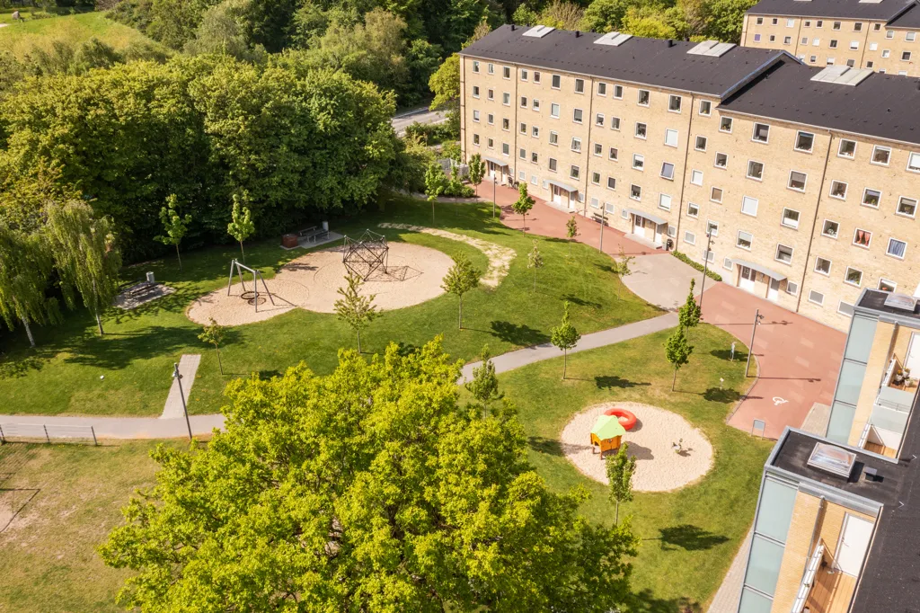 Õhuvaade - Two-Bedroom Flat with City View in Aalborg