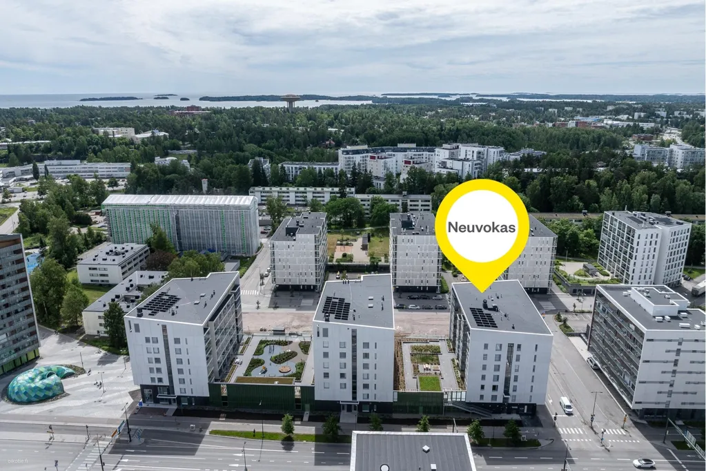 Vue aérienne - Spacious Apartment with Sauna in Niittykumpu