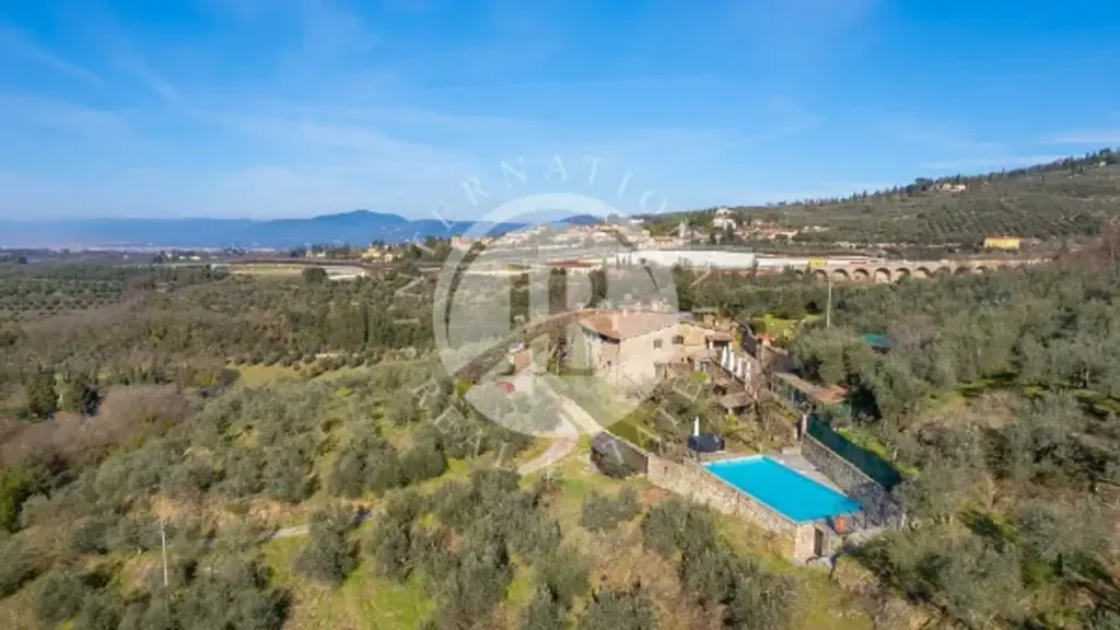 Vue aérienne - Historic Villa with Panoramic View in Bagno a Ripoli