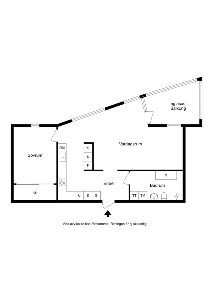 Appartement 2 pièces à Varbergs kommun