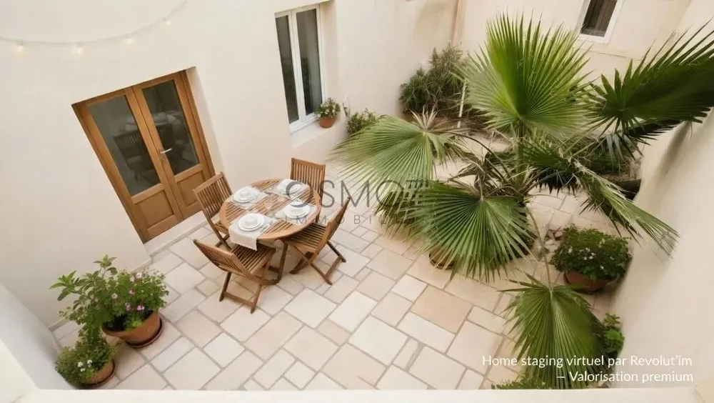 Garden - Historic Village House with Courtyard in Sérignan