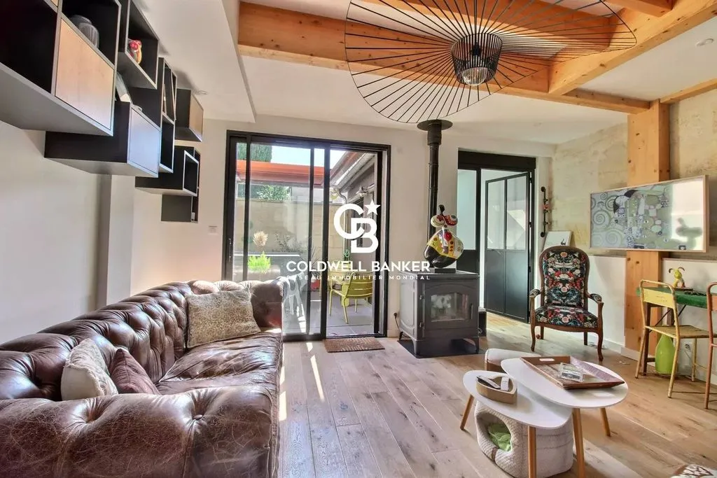 Séjour - Appartement Luxe avec Spa à Bordeaux