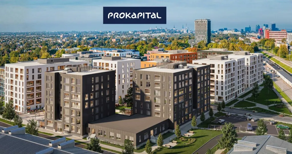Aerial - Apartment with Sauna and Balcony in Kristiine