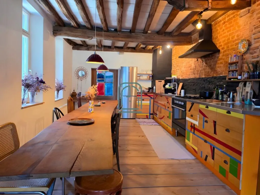 Köök - Triplex with Unique Style in Marolles, Brussels