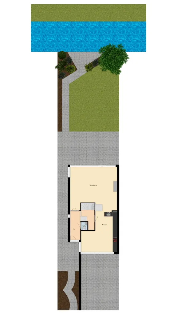 Plan - Waterfront 2-Under-1-Cap Villa in Rokkeveen Zuid