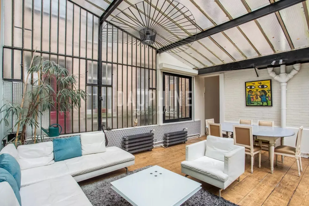 Séjour - Loft avec Verrière dans le 5ème Arrondissement de Paris