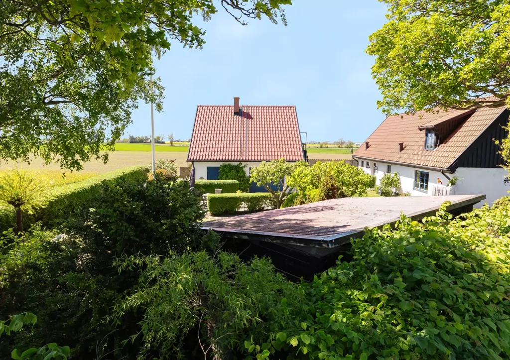 Vue aérienne - Charming Longhouse with Garden in Scania