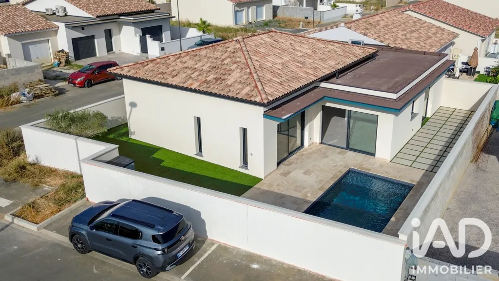 Vue aérienne - Maison Neuve avec Piscine à Bassan