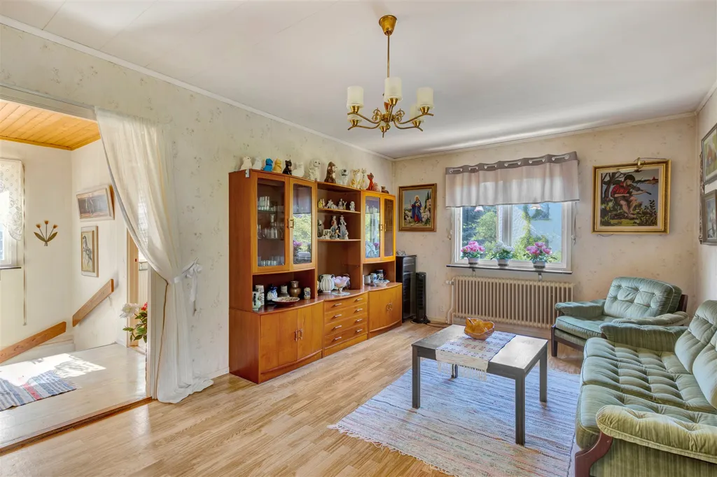 Soggiorno - Villa with Garden and Stream in Kvillsfors