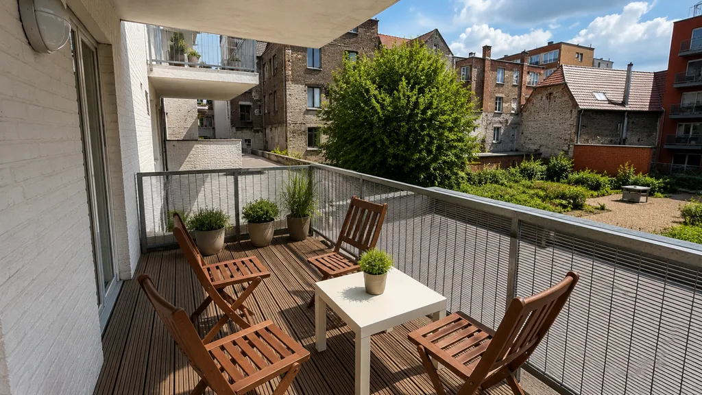 Balcon - Appartement avec Vue sur l'Eau à Gand
