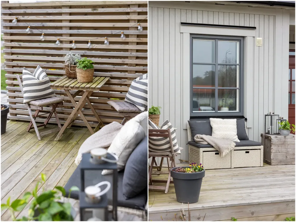 Terrasse - Modern Gable-Tudor House with West-Facing Terrace in Nynäshamn