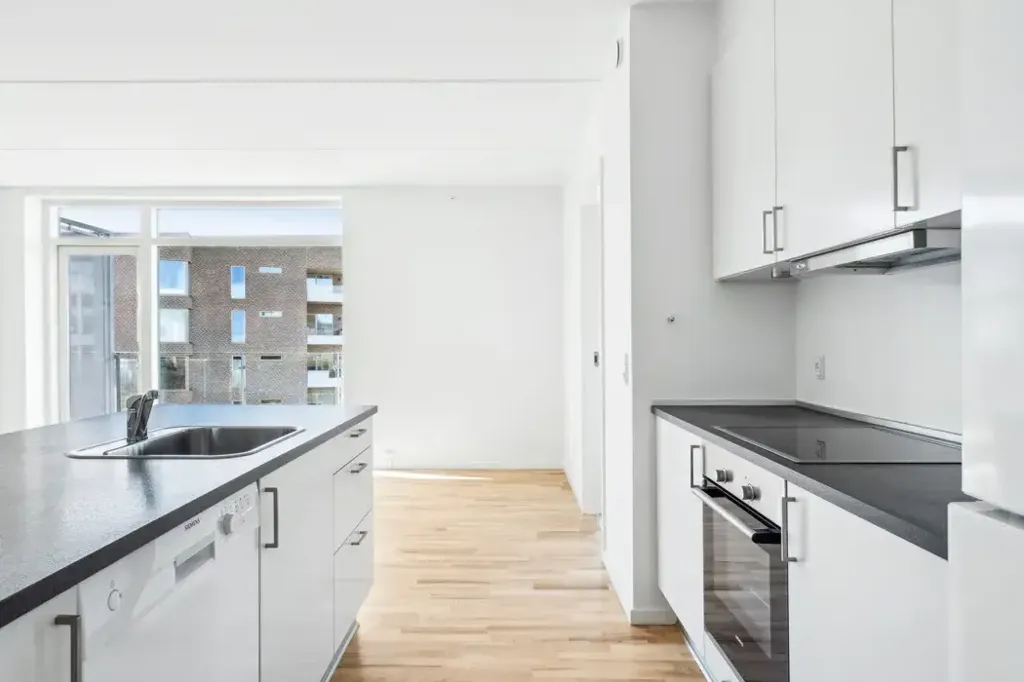 Kitchen - Apartment with Terrace in Aalborg