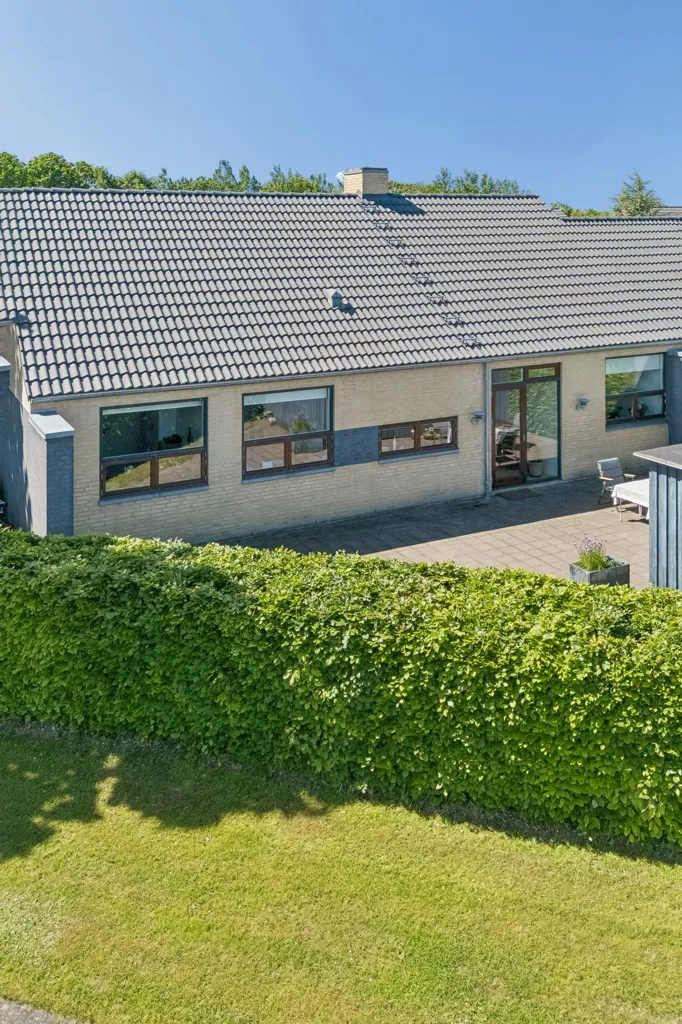Vue aérienne - End Terrace House with Loft in Sunds