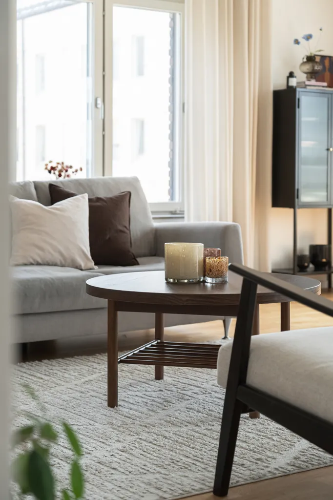 Séjour - Modern Apartment with Balcony in Göteborg