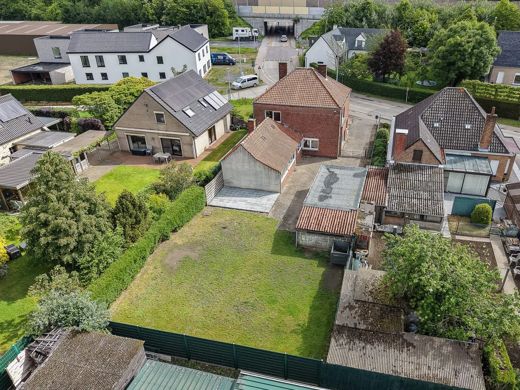 Vue aérienne - Maison avec Jardin et Garage à Aalter