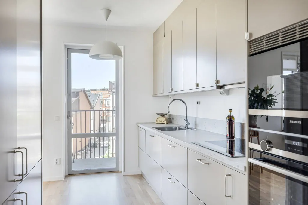 Köök - Modern Apartment with Terrace in Lomma Strandstad