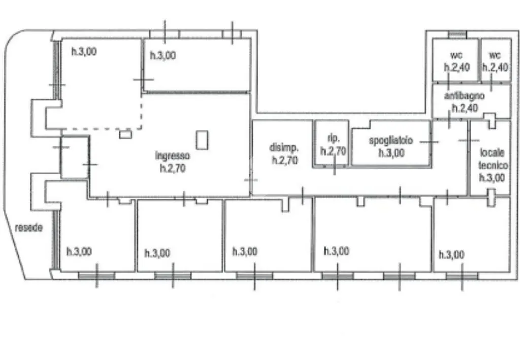Plan - Directional/Sanitary Space in Carrara Centre