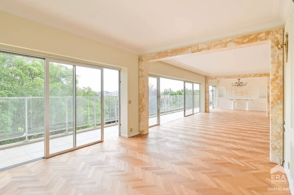 Séjour - Appartement avec terrasses sur l'Avenue Franklin Roosevelt à Bruxelles