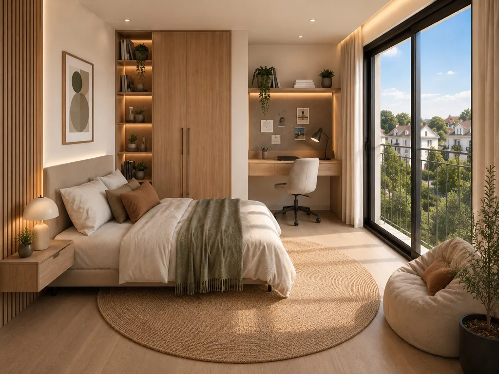 Chambres - Appartement 5 Pièces avec Terrasse à Chelles