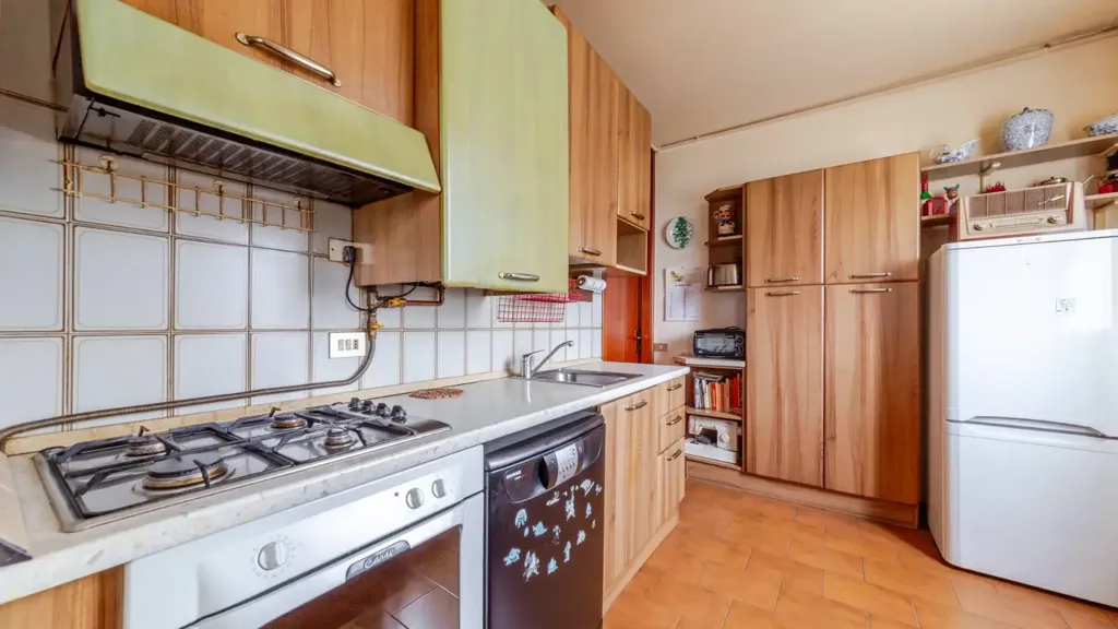 Cuisine - 4-Bedroom Apartment with Terrazzo in Milan
