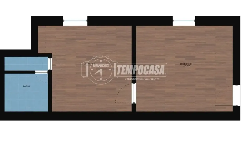 Plan - Bilocale with Nuda Proprietà in Bergamo