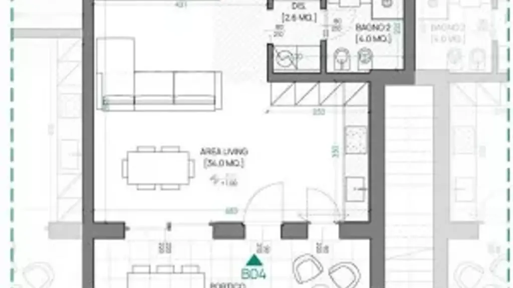 Plaan - Trilocale with Private Garden in Treviolo
