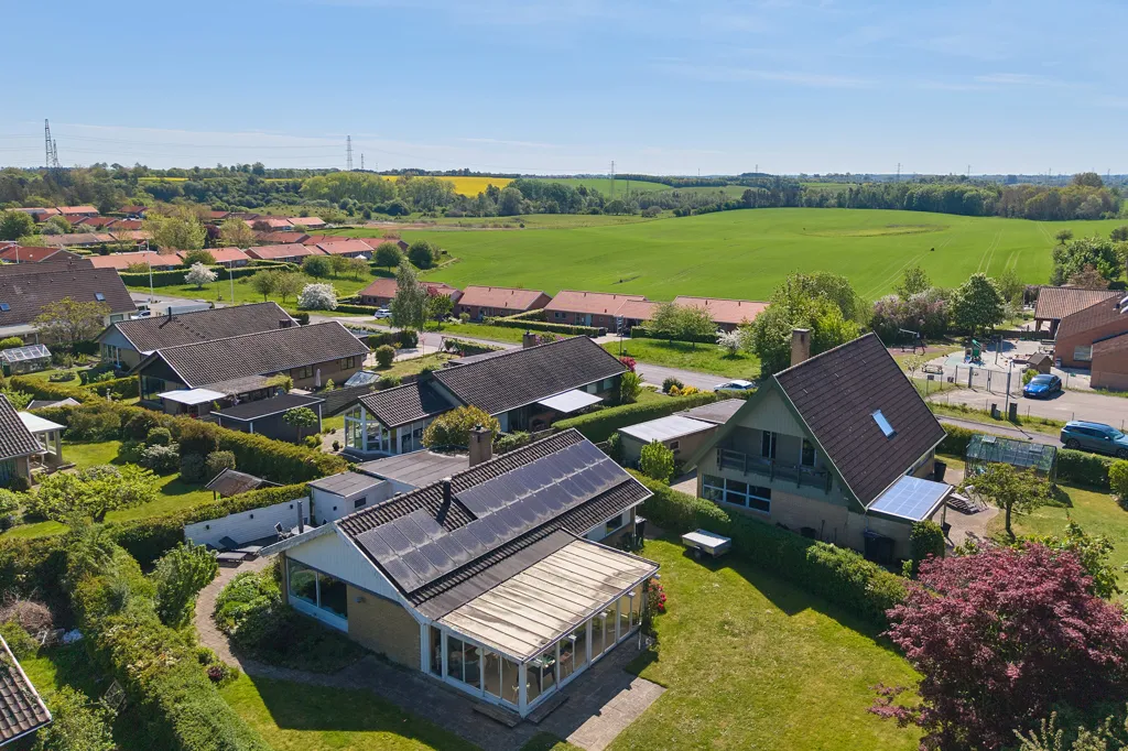 Aerial - Modernised Villa with Garden in Stenløse